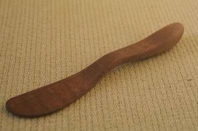 画像1: 無垢の木のバターナイフ(ブナ・桜・榊・梅・椿)