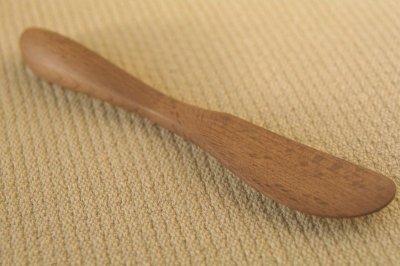 画像2: 無垢の木のバターナイフ(ブナ・桜・榊・梅・椿)